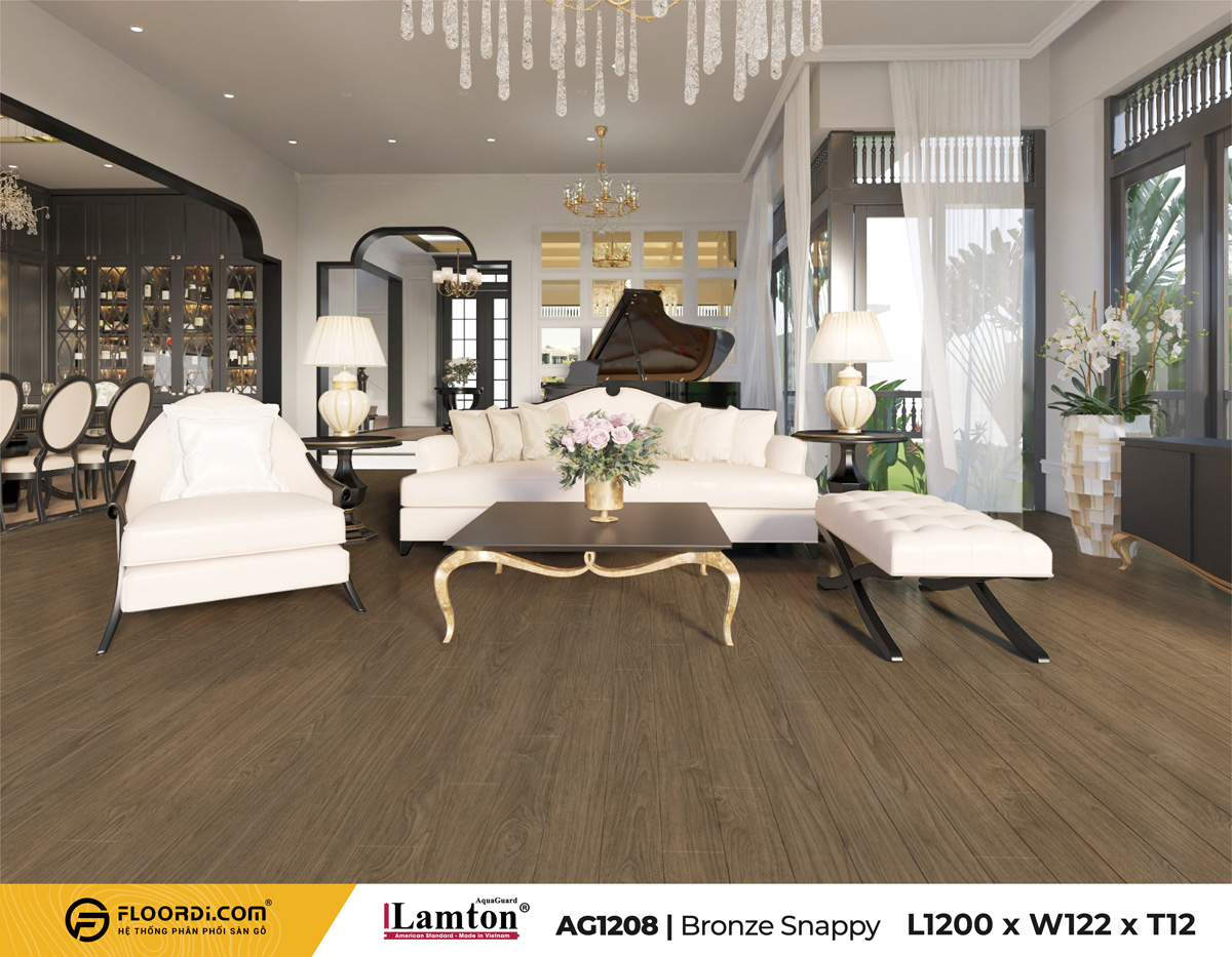 Sàn gỗ Lamton với nhiều màu sắc ấn tượng phù hợp với nhiều phong cách thiết kế khác nhau
