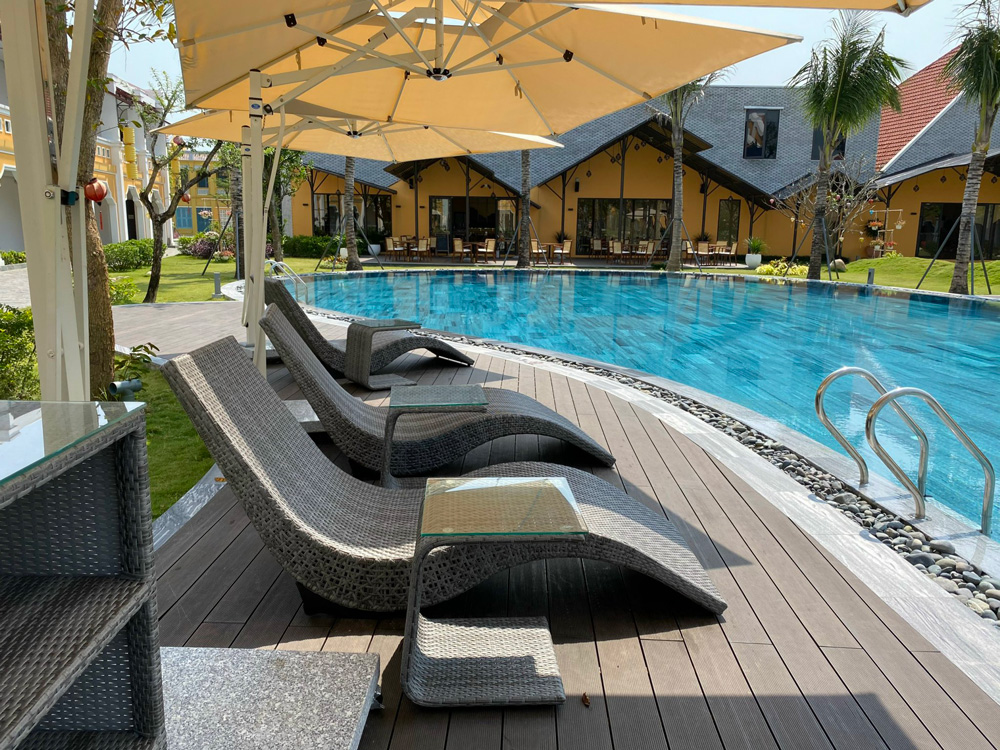 Sàn gỗ nhựa ngoài trời Skywood chịu được nhiệt độ cao mà không bị cong vênh hay co ngót