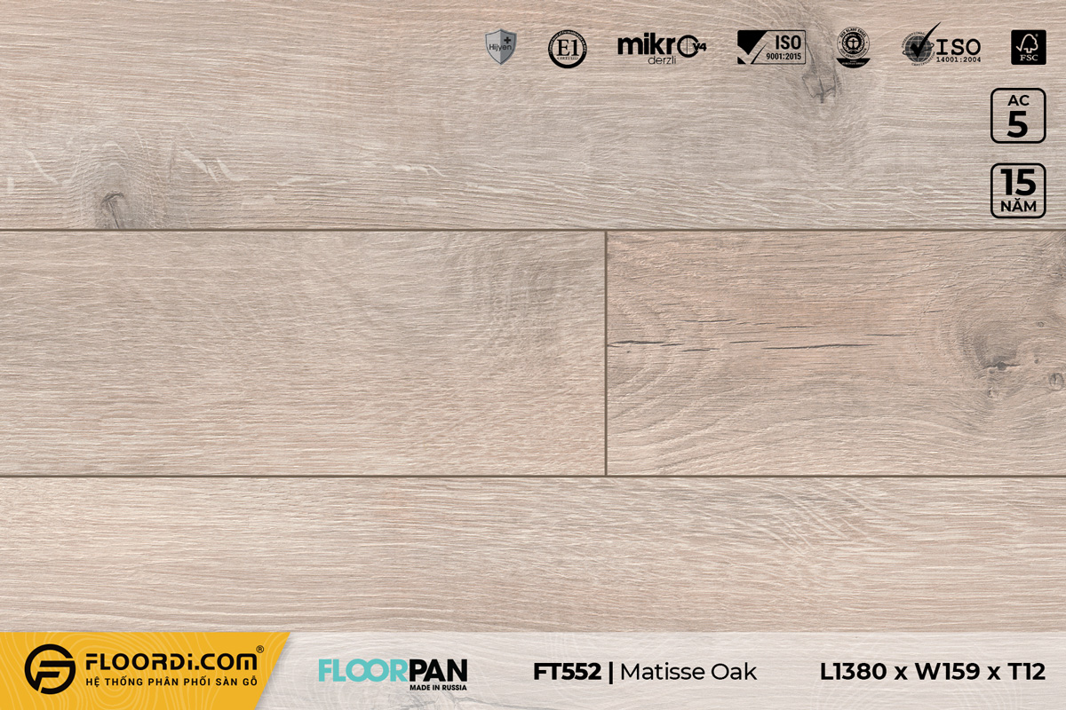 Sàn gỗ nhập khẩu Nga - Floorpan FP552