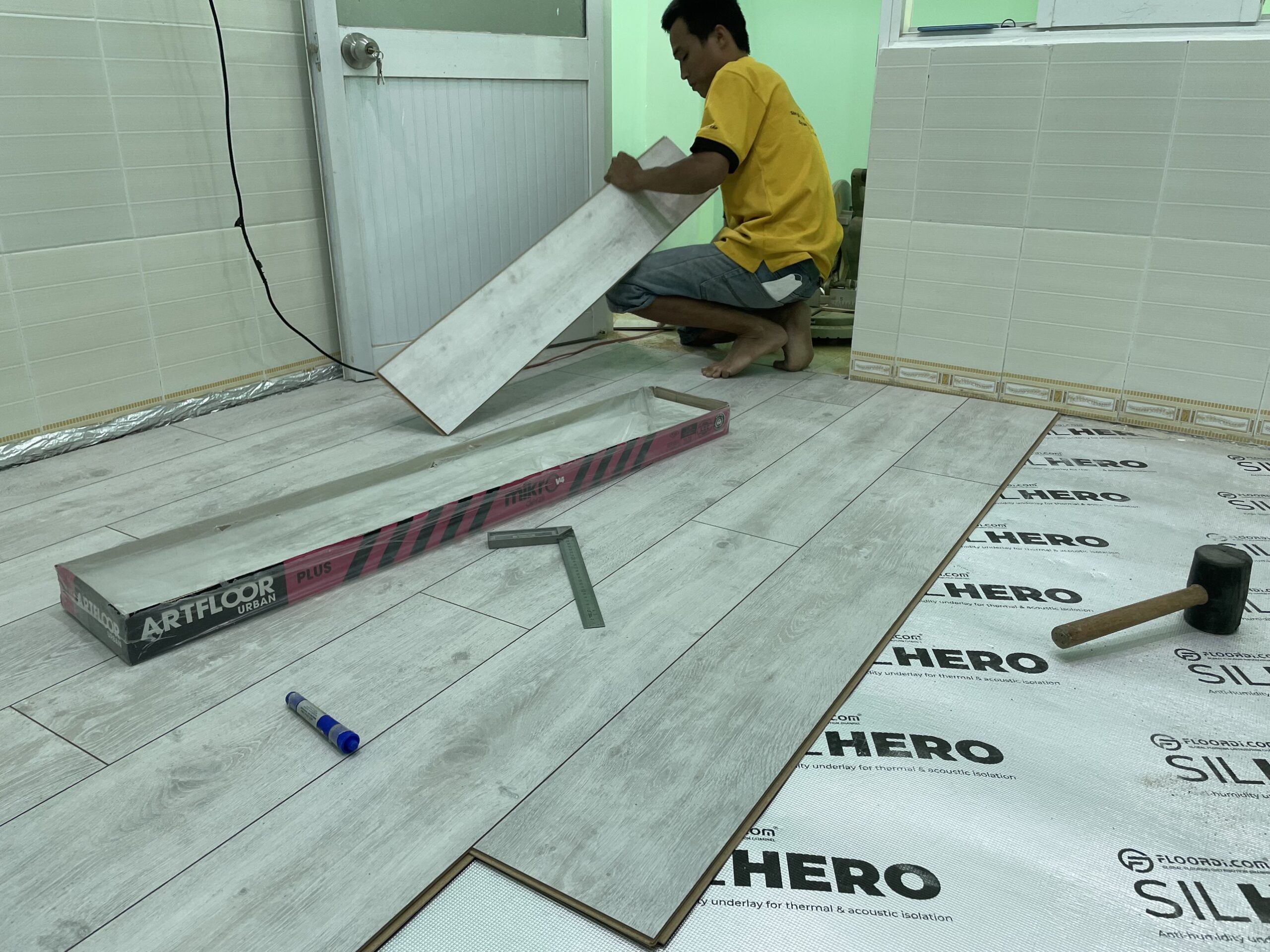 Nhất Tín thi công sàn gỗ thực tế tại Tuy Phước Bình Định