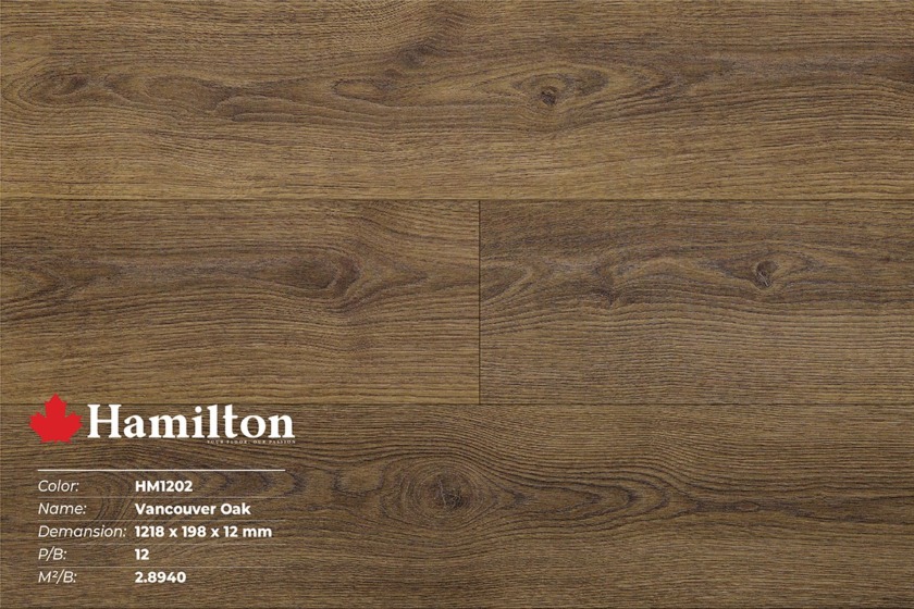 Sàn gỗ công nghiệp giá rẻ Hamilton - HM1202