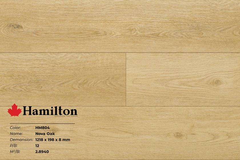 Sàn gỗ công nghiệp giá rẻ Hamilton - HM804