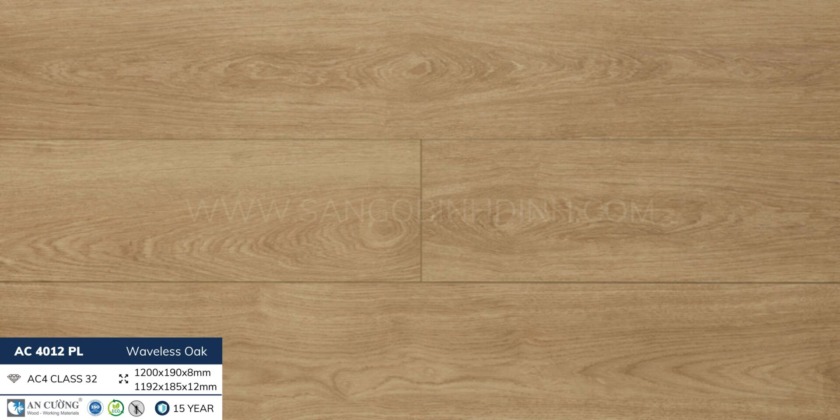 Sàn gỗ An Cường AC 4012PL Waveless Oak