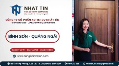 Cửa gỗ nhựa composite Bình Sơn Quảng Ngãi