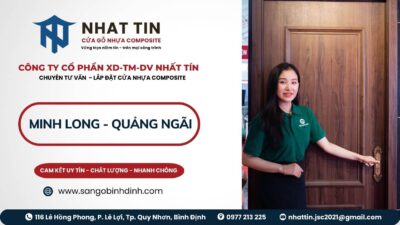Cửa gỗ nhựa composite Minh Long Quảng Ngãi