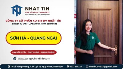 Cửa gỗ nhựa Sơn Hà Quảng Ngãi