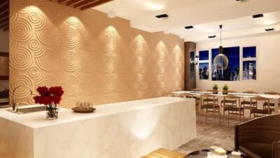 Tấm nhựa 3D ốp tường được sử dụng trang trí Nhà hàng