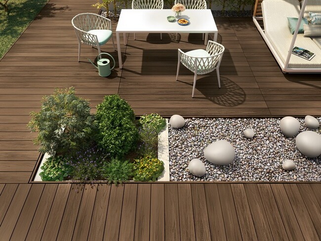 Sàn gỗ sân vườn (mẫu 3)