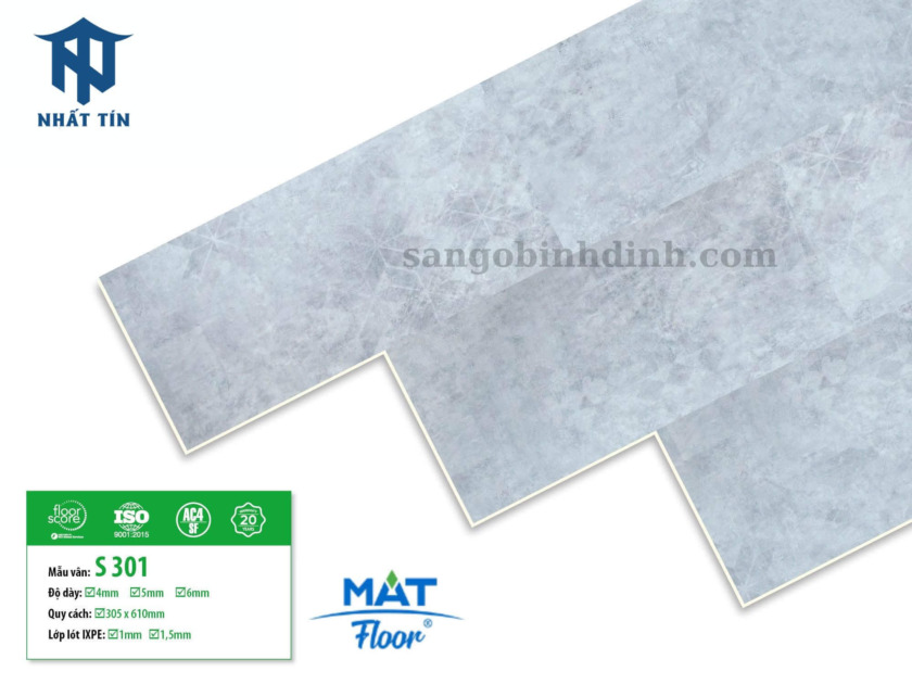 Sàn nhựa vân bê tông Mat Floor S-301