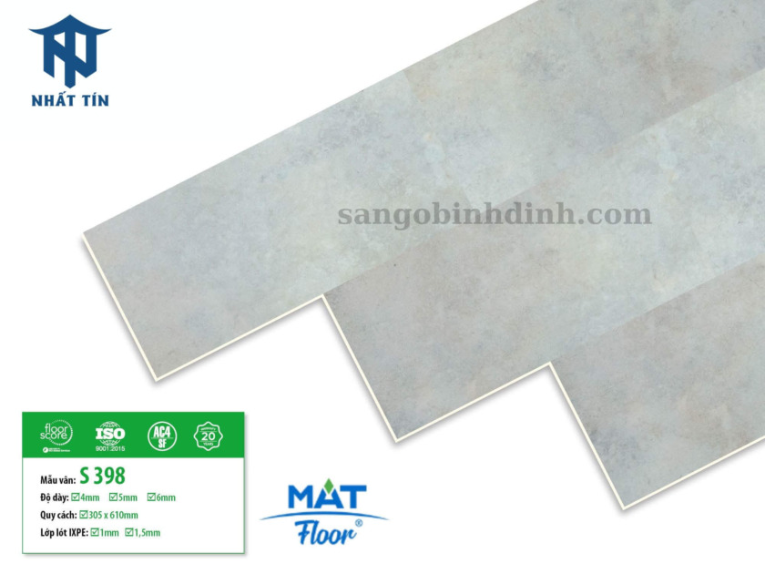 Sàn nhựa vân bê tông Mat Floor S-398