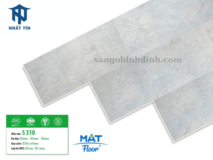 Sàn nhựa vân bê tông Mat Floor S-310