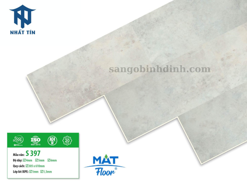 Sàn nhựa vân bê tông Mat Floor S-397