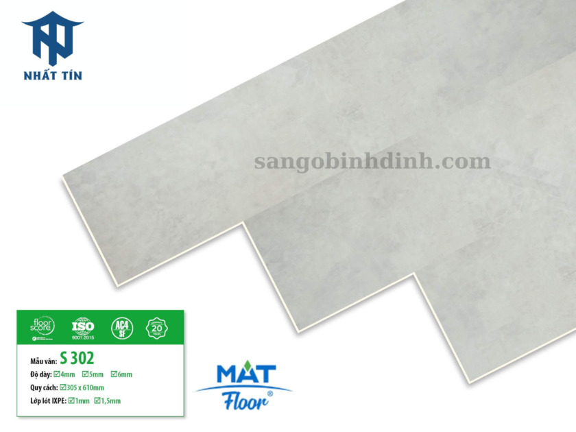 Sàn nhựa vân bê tông Mat Floor S-302