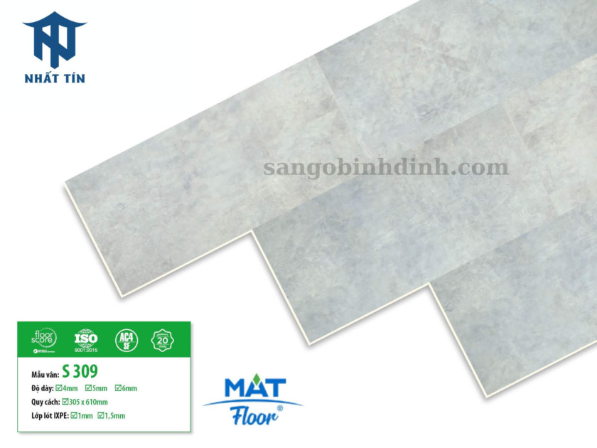 Sàn nhựa vân bê tông Mat Floor S-309