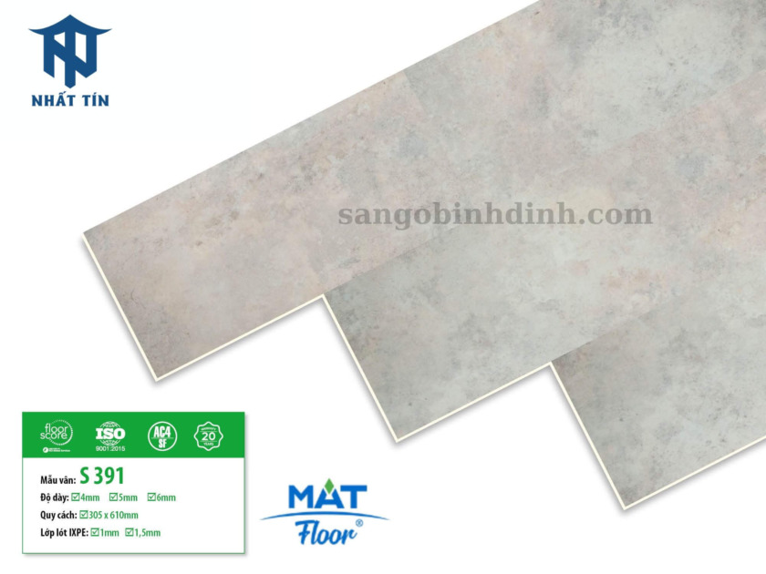 Sàn nhựa vân bê tông Mat Floor S-391