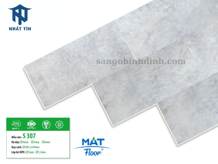 Sàn nhựa vân bê tông Mat Floor S-307