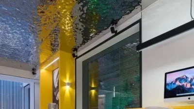 Tấm inox 3D sóng nước được ứng dụng rộng rãi trong trang trí nội thất tại Phù Cát