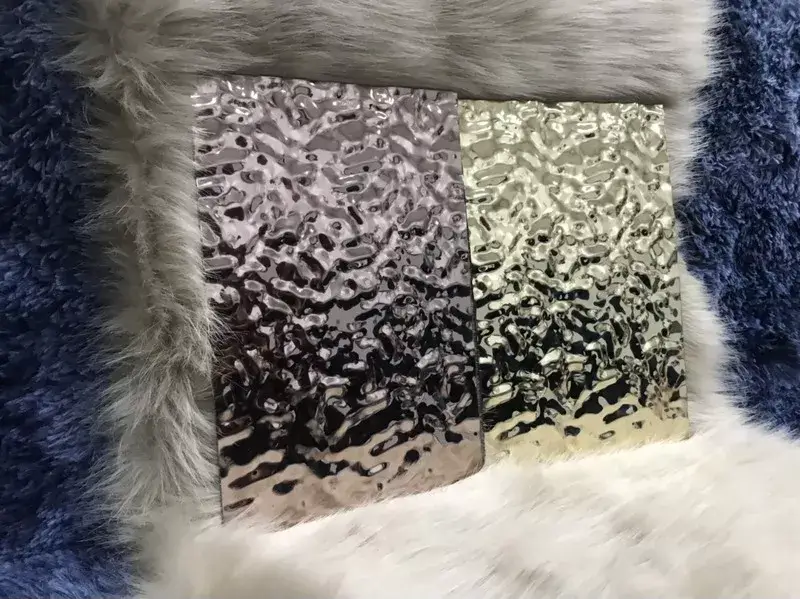 Tấm inox 3D sóng nước được thiết kế bề mặt gợn sóng độc đáo
