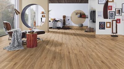 Sàn gỗ công nghiệp Arttfloor với những vân gỗ chân thực giúp không gian sang trọng