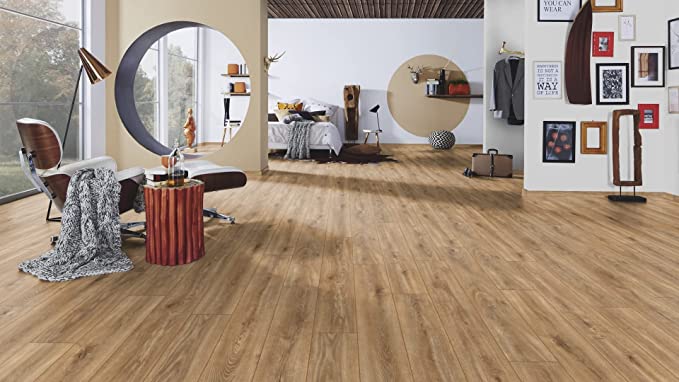 Sàn gỗ công nghiệp Arttfloor với những vân gỗ chân thực giúp không gian sang trọng