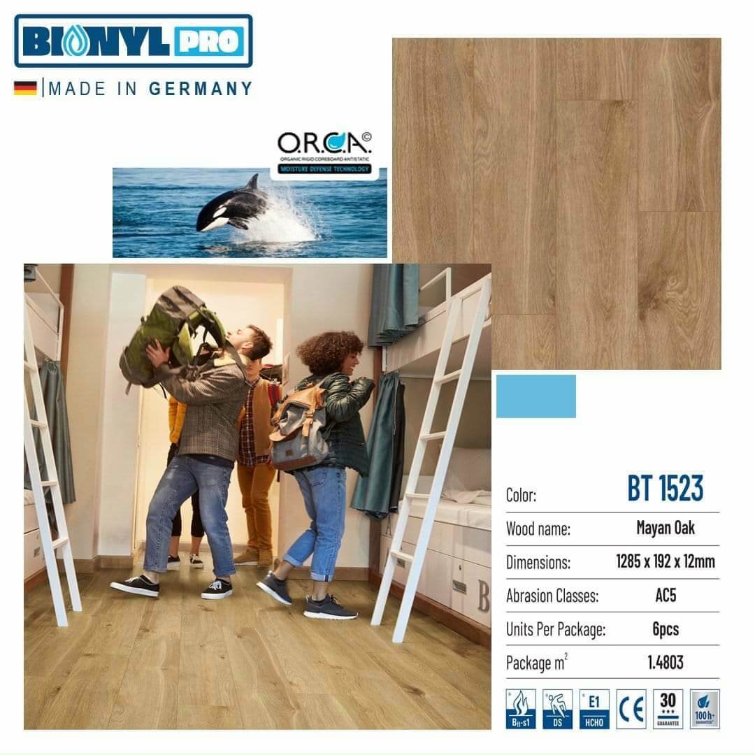 Sàn gỗ Binyl Pro Mayan Oak BT1523 – 12mm