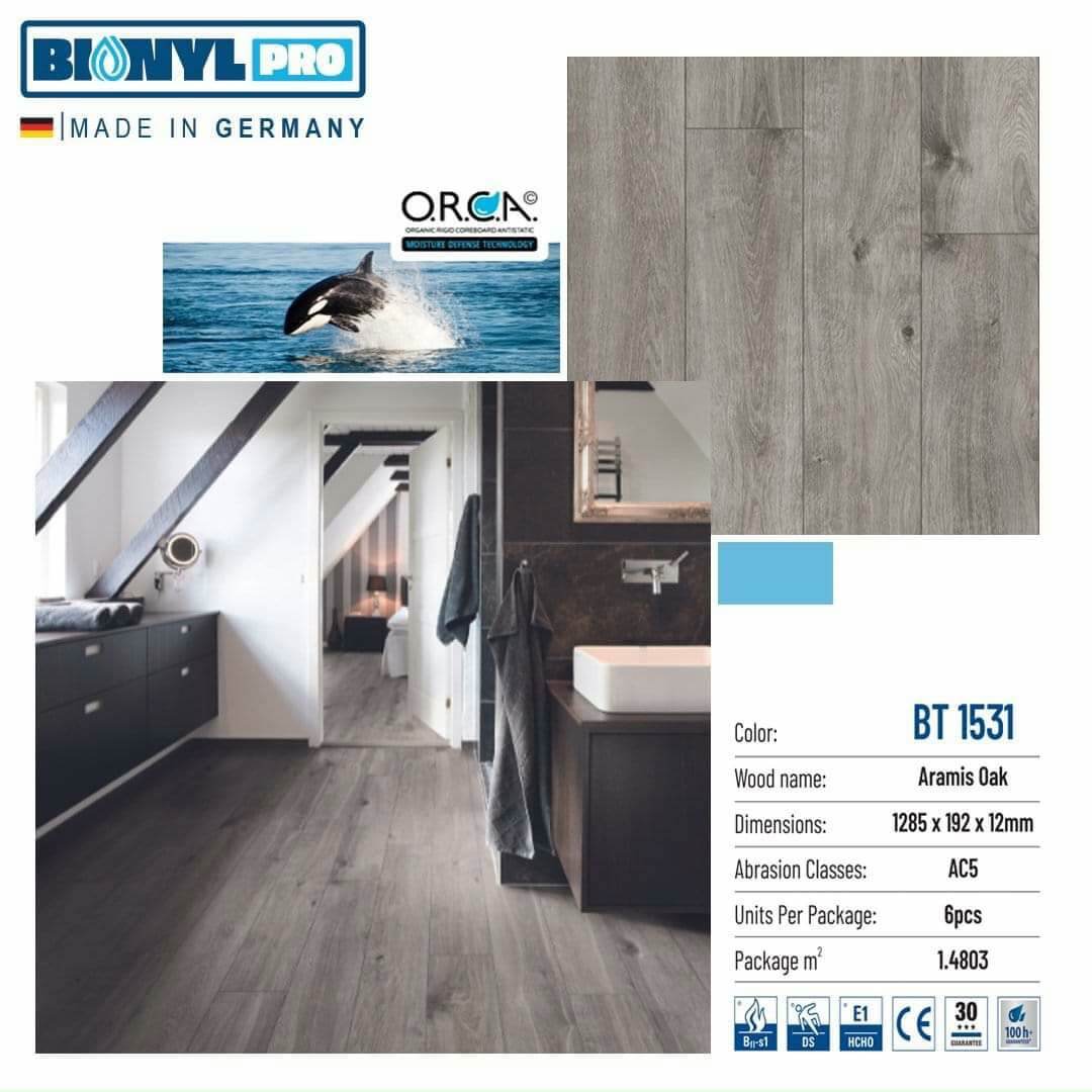 Sàn gỗ Binyl Pro Aramis Oak BT1531 – 12mm