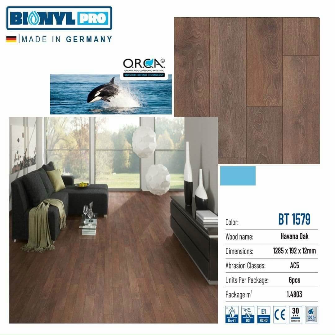 Sàn gỗ Binyl Pro Havana Oak BT1579 – 12mm