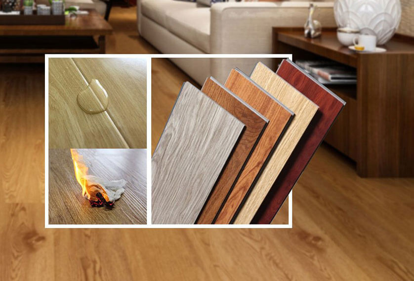 Bề mặt sàn gỗ công nghiệp Artfloor được thiết kế lớp bảo vệ giúp chống cháy lan