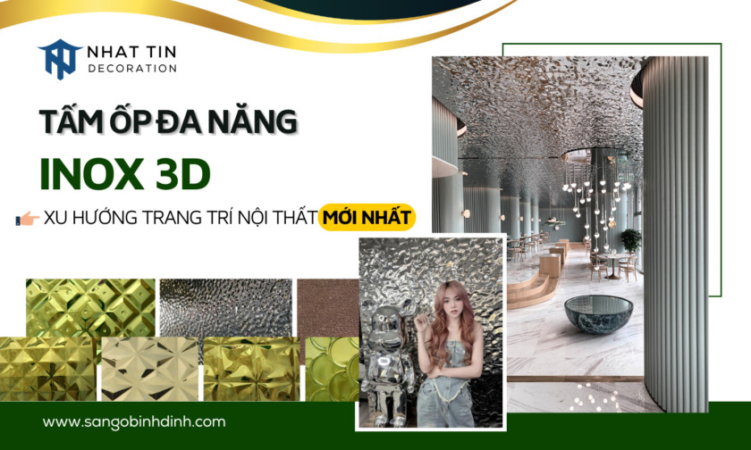 Tấm ốp 3D inox đa năng - xu hướng trang trí nội thất hot nhất